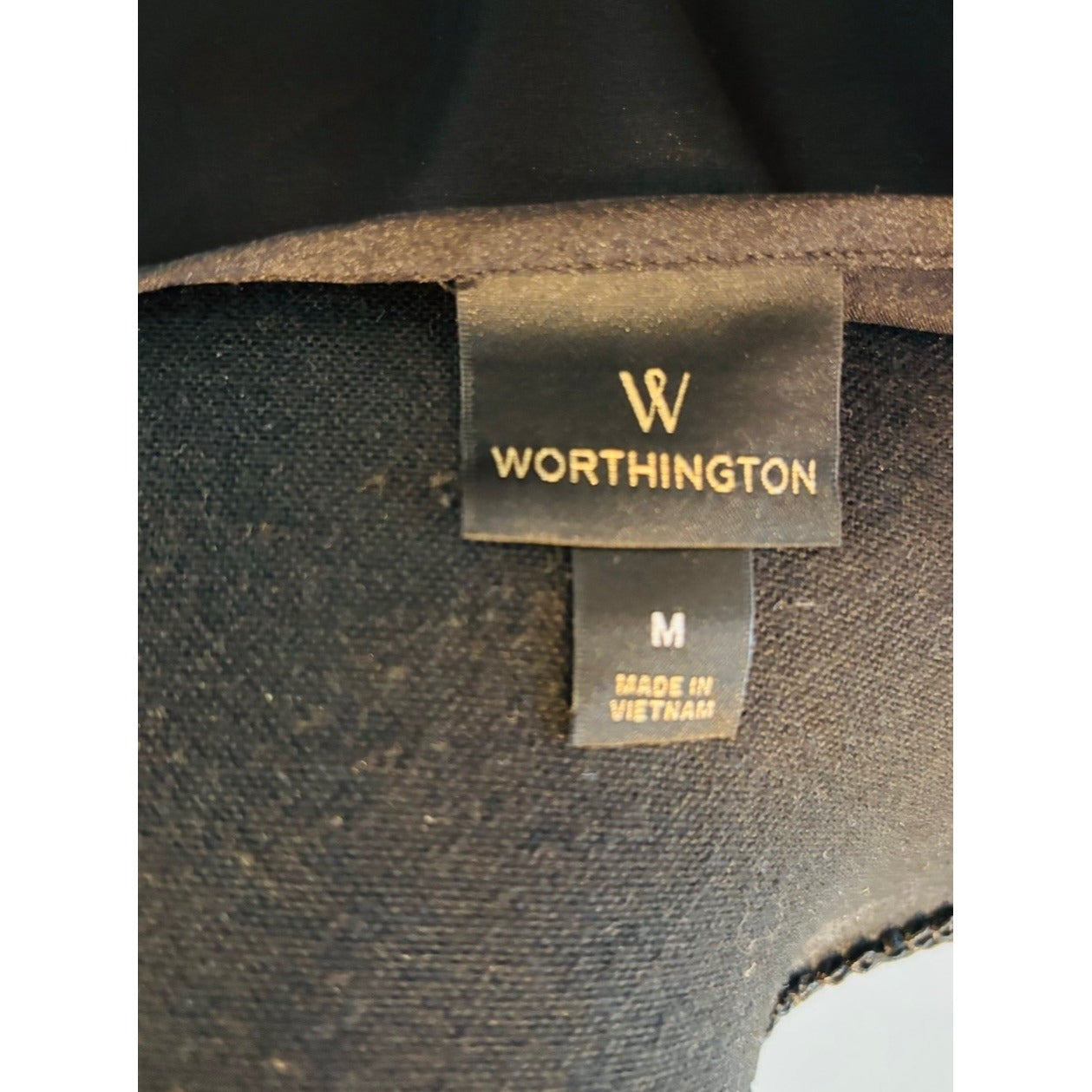 Worthington Black Blouse Size Medium