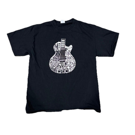 Men’s Pop Art Head Guitar Tshirt Size Medium