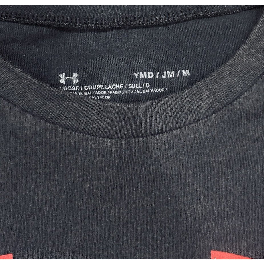 Under Armour Boys' Freedom T-Shirt Black Youth Medium