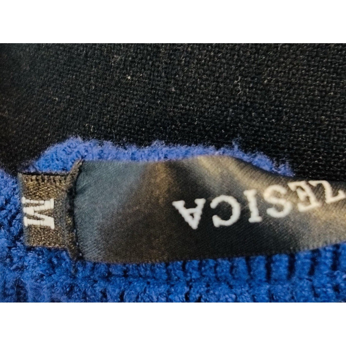 Zesica Mock Turtle Neck Long Sleeve Blue Sweater Size M