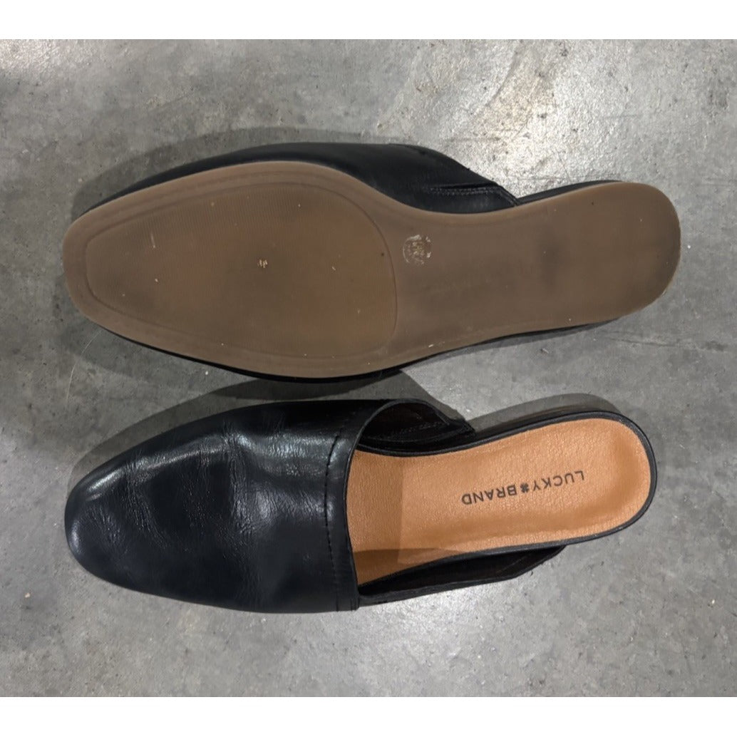 Lucky Brand Women’s Badri, Black Slip-On Mules, Size 7.5 M