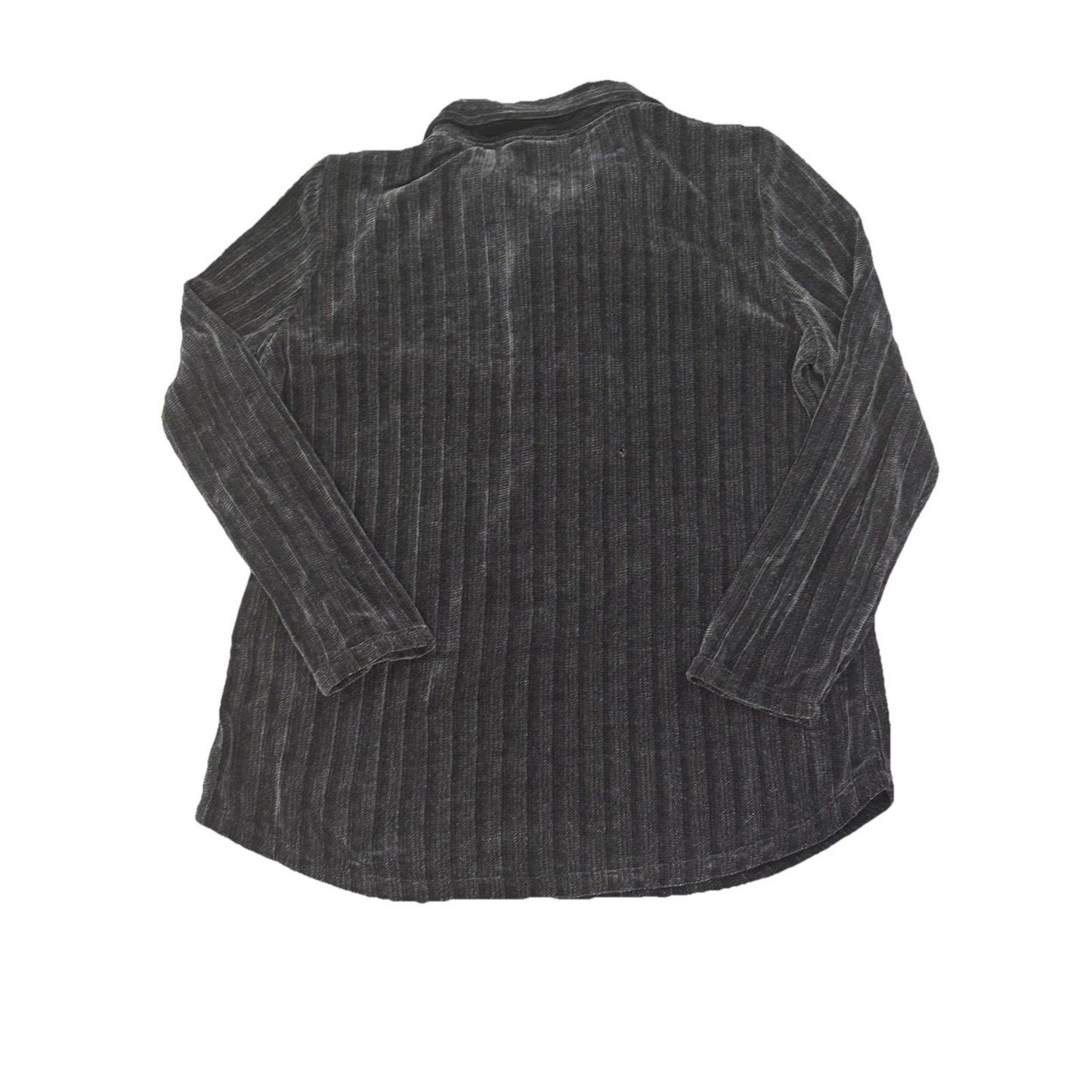 Ruby Rd Woman 1/2 Button Up Ribbed Sweater Medium