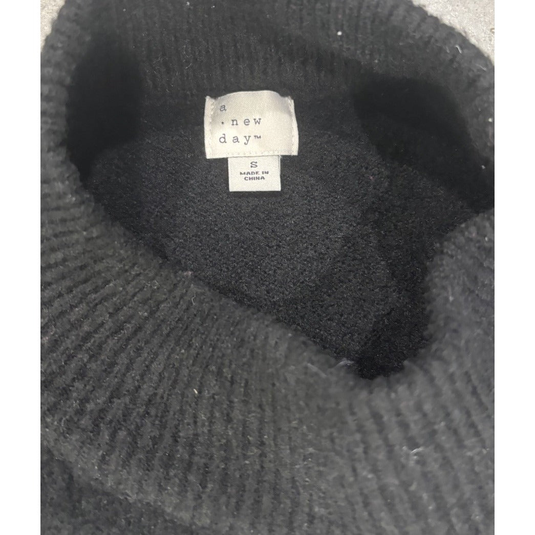 A New Day women's small black Bonjour sweater