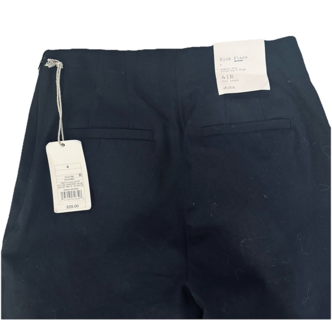 A New Day Women’s Black Side Zip Kick Flare High Rise Stretch Pants Size 4 NWT