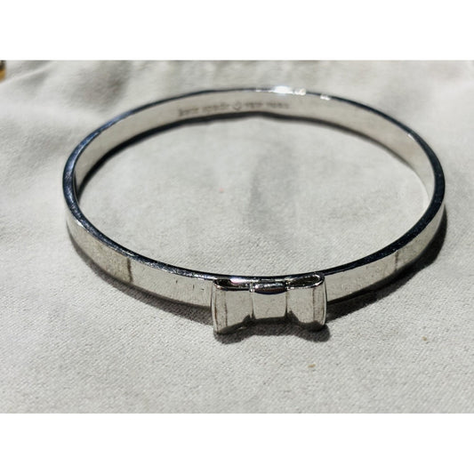 Kate Spade New York Take A Bow Bangle Bracelet, Silver