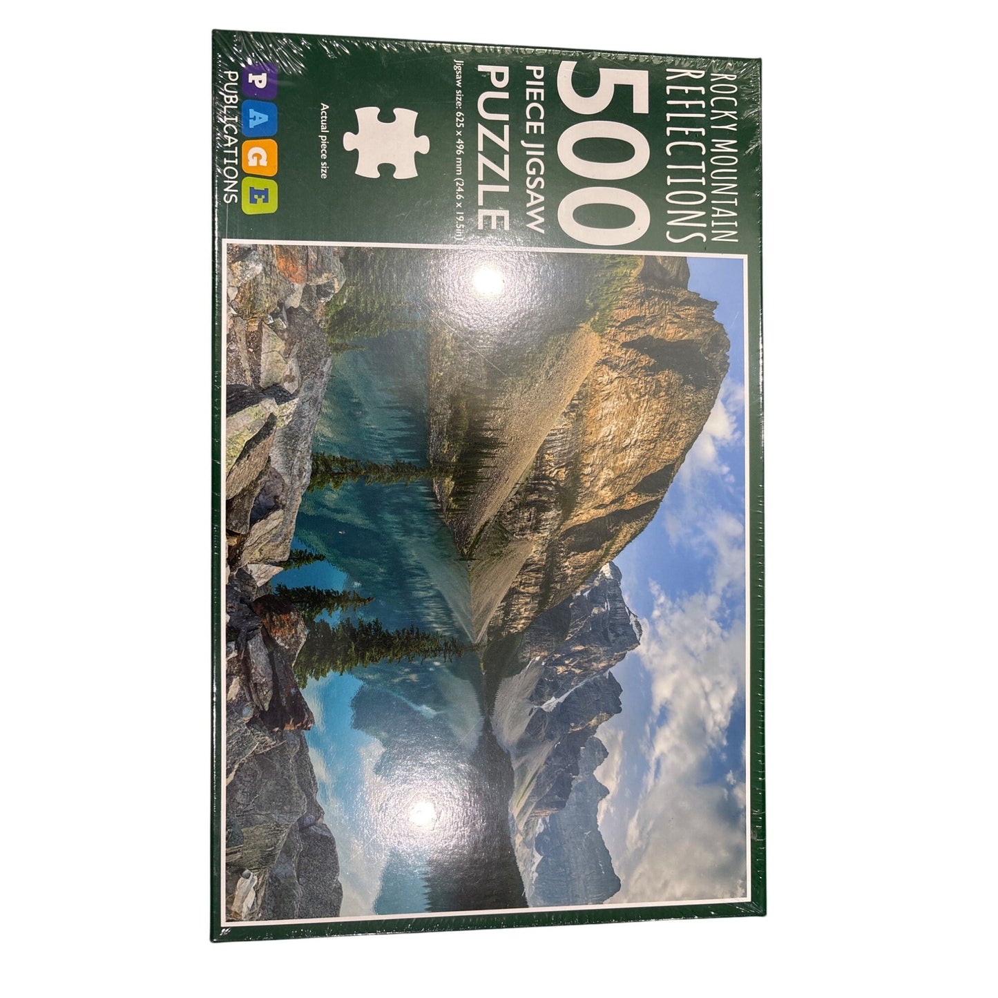 New 500 Piece Jigsaw Puzzle Rocky Mountain Reflections by Page Publications