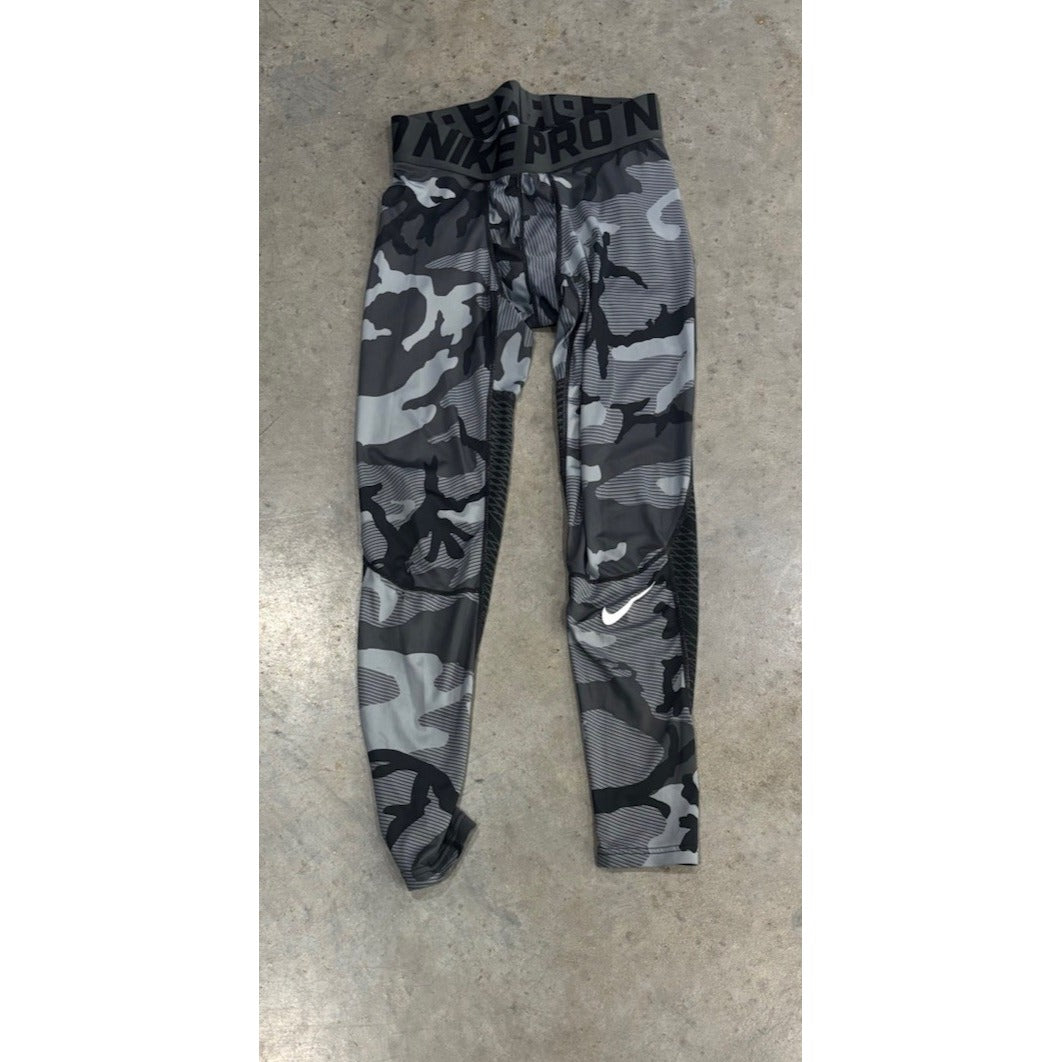 Nike Pro Men's Dri-Fit [Black & Gray Camo] Compression Capri Size (S)