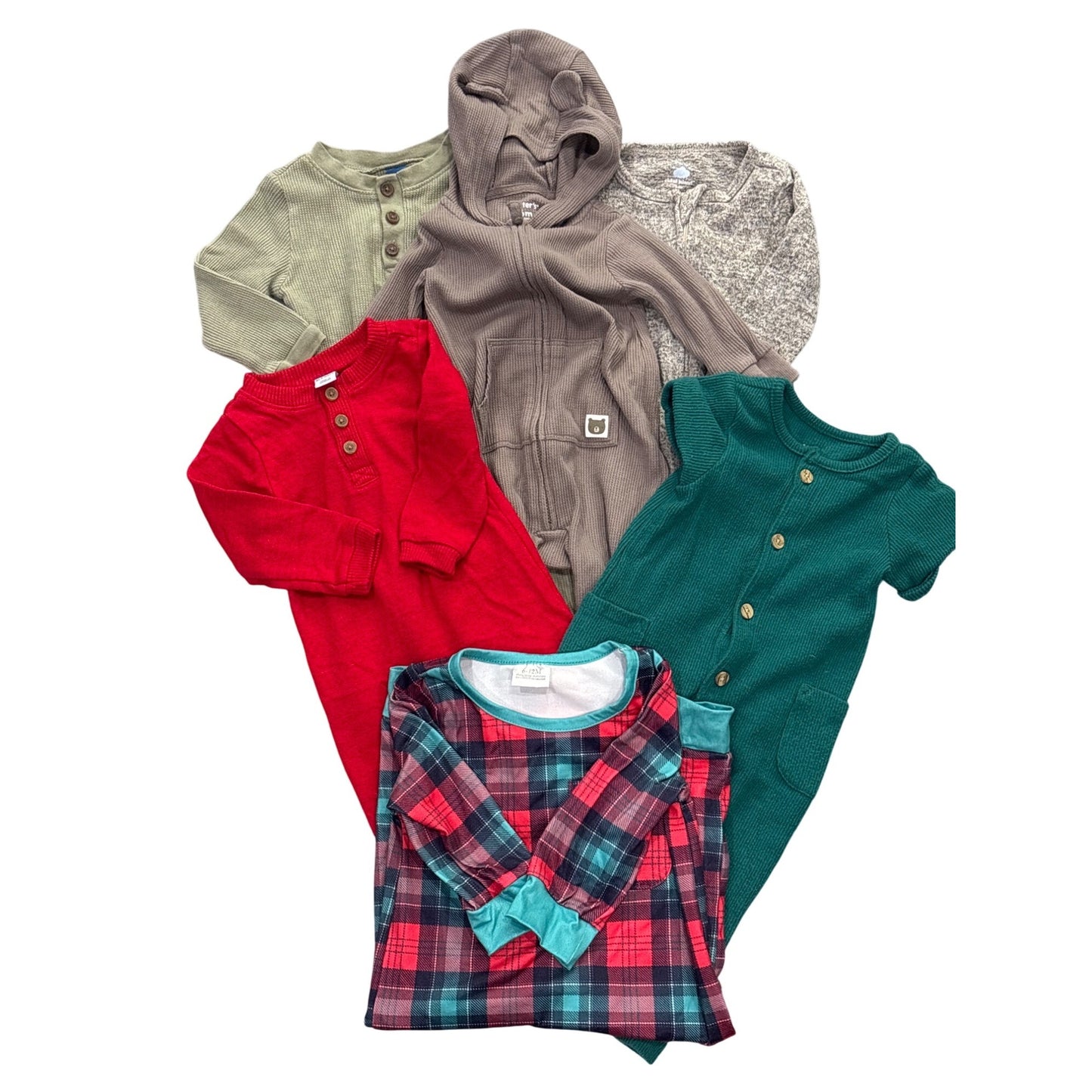 Baby Clothes Bundle 6-9 Months Carters Cat & Jack Cloud Island Long Sleeve