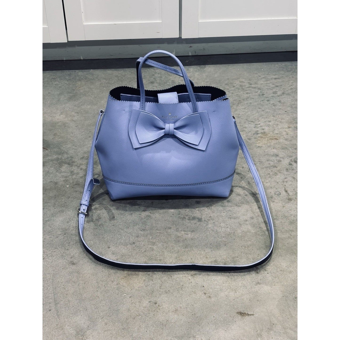 Kate Spade Vanderbilt Giorgia Purse In Periwinkle Bow