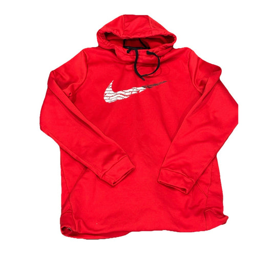 Nike Mens Therma Fleece Pullover GFX 2 Hoodie BV2784 Red Size XL Sweatshirt