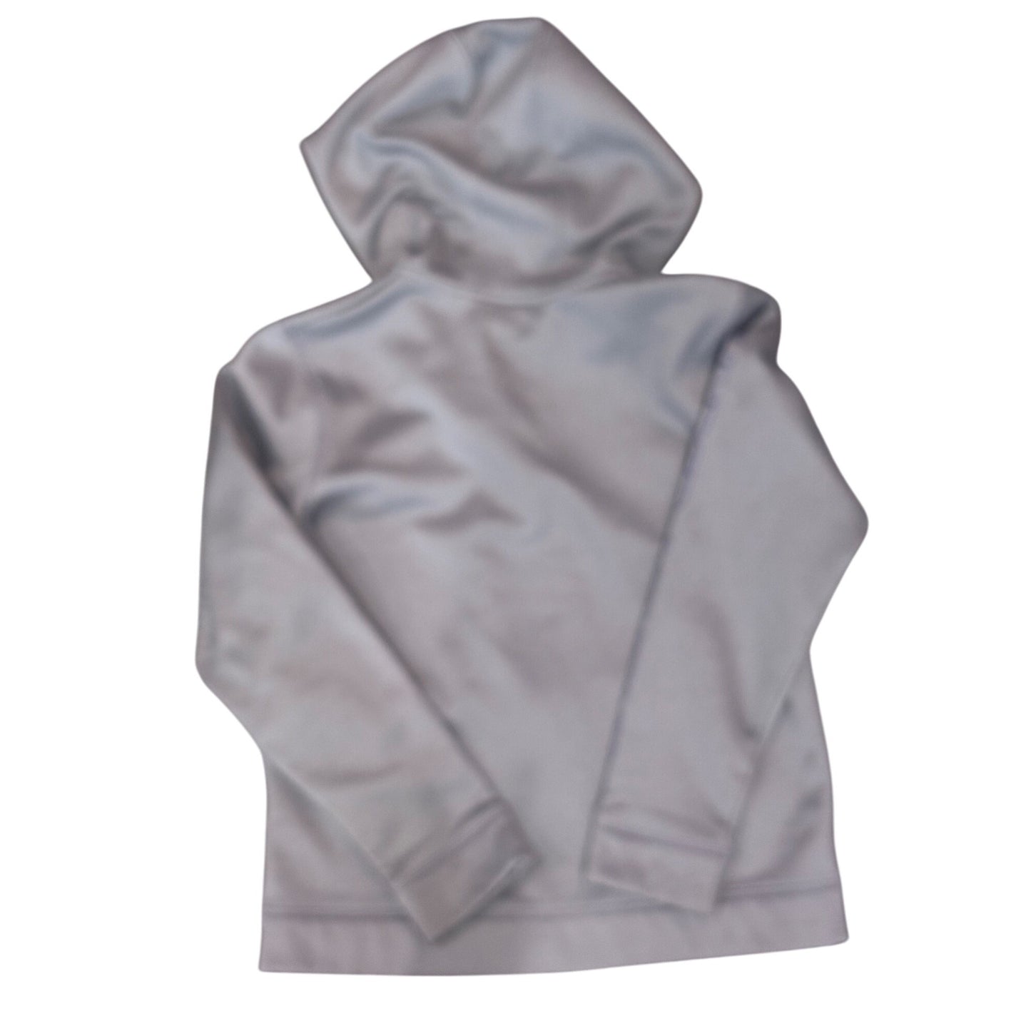 Under Armour Youth Medium Gray Full-Zip Hoodie With Logo wear shown in pictures