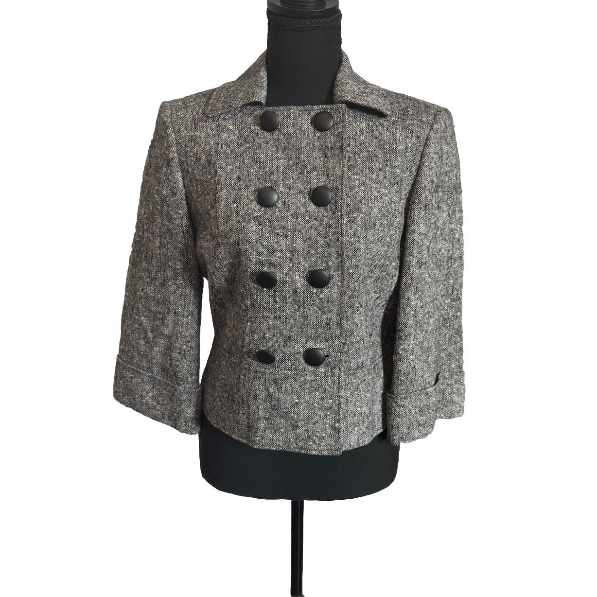 Tahari Double Breasted Wool Jacket