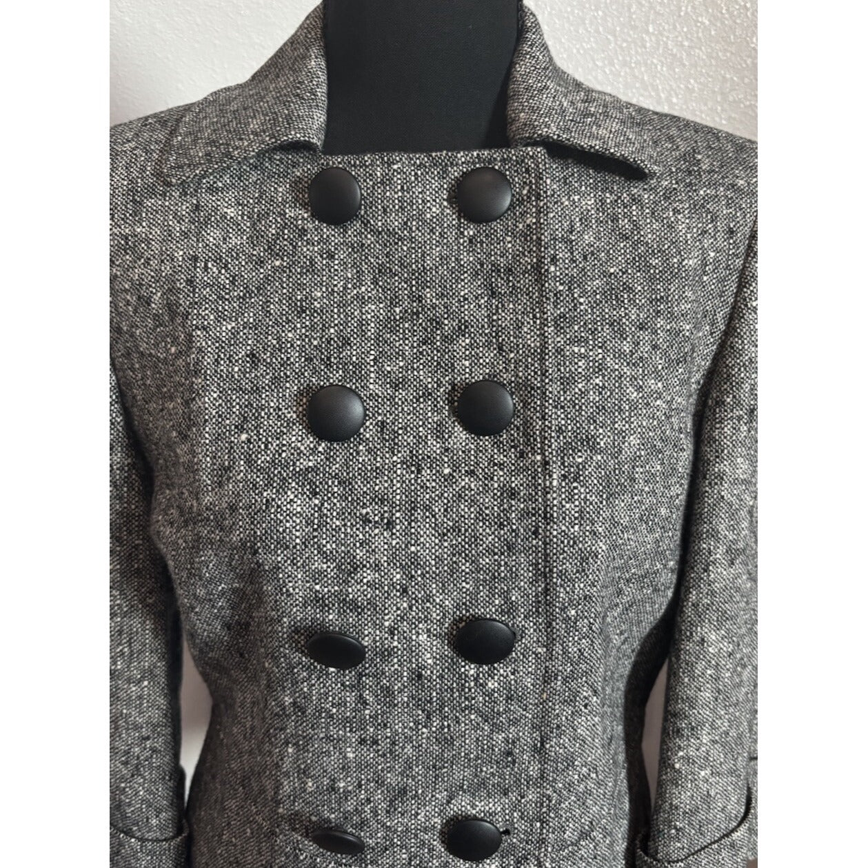 Tahari Double Breasted Wool Jacket