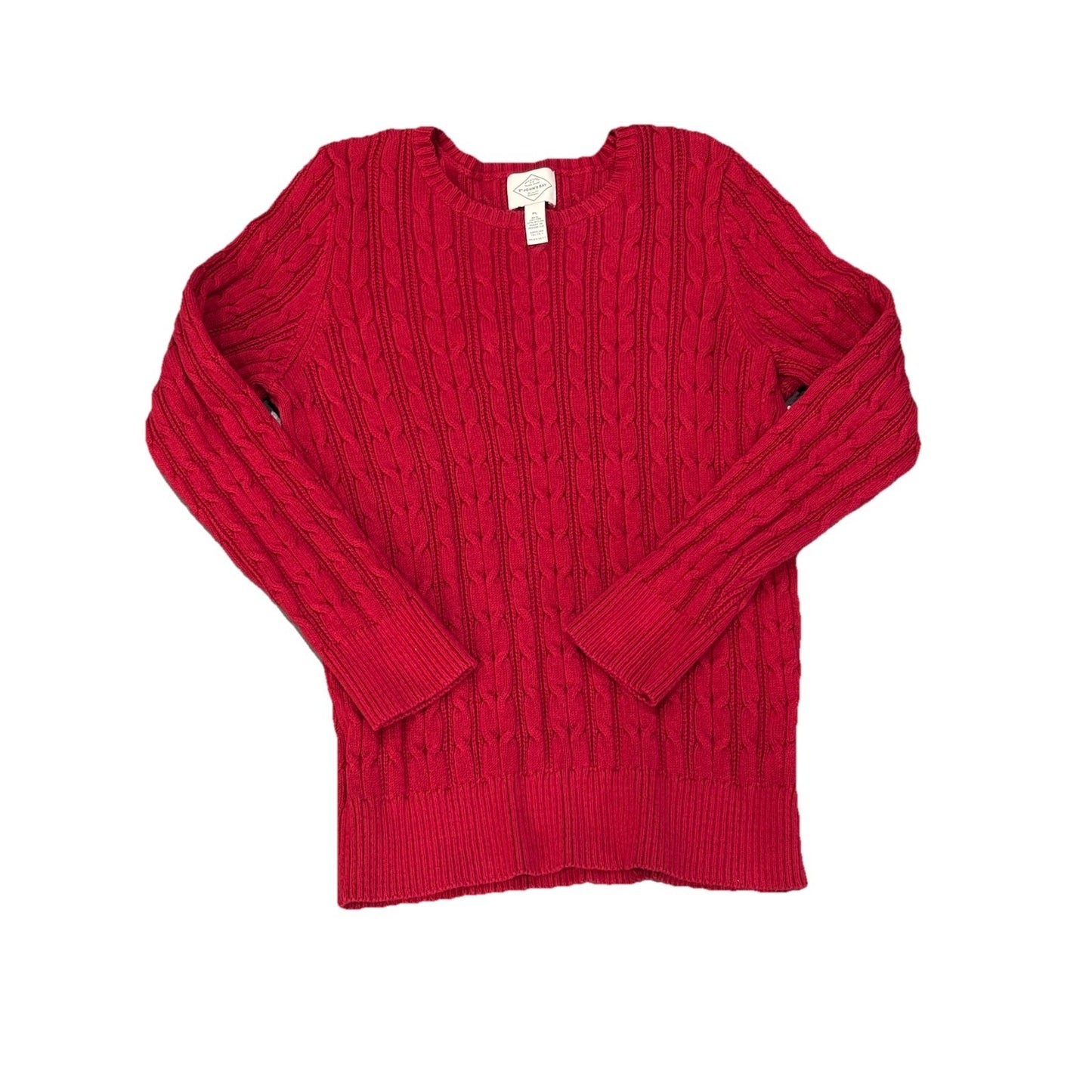 St John's Bay Women's Red Long Sleeve Sweater Size Med