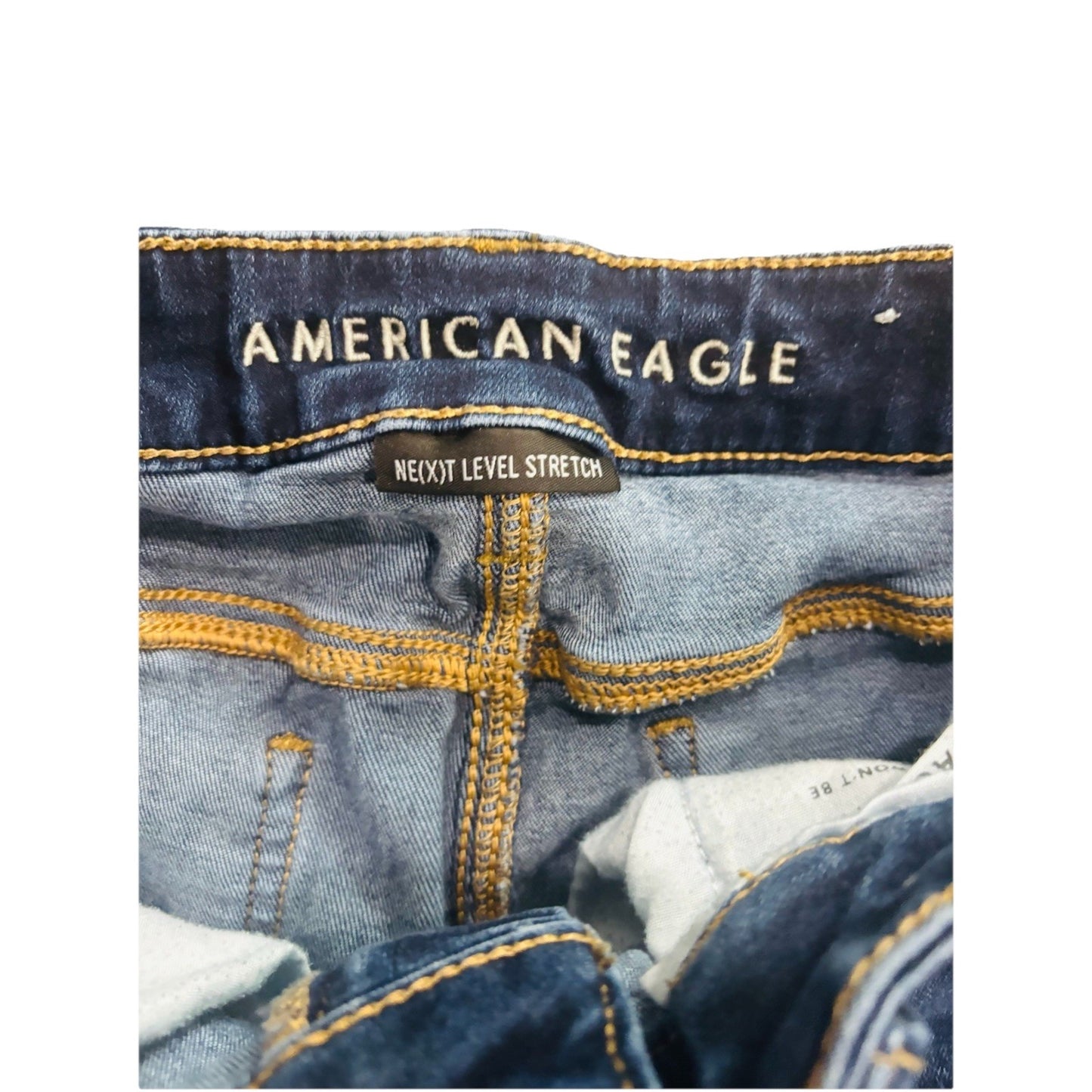 Women's American Eagle Next Level Stretch Blue Denim Jeans Size 8