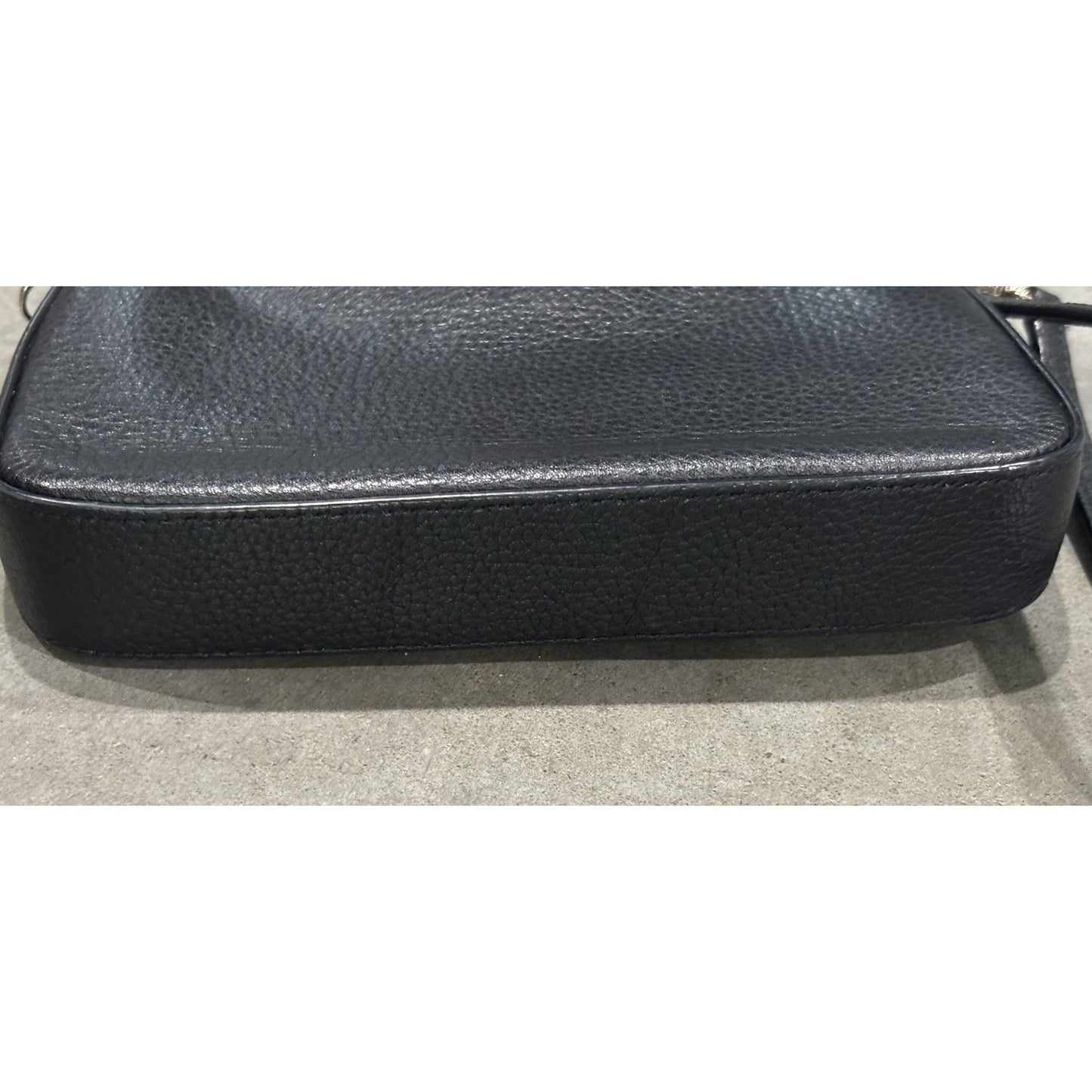 Kate Spade Leila Convertible Wristlet Wallet Purse Pebble Leather Black Clutch