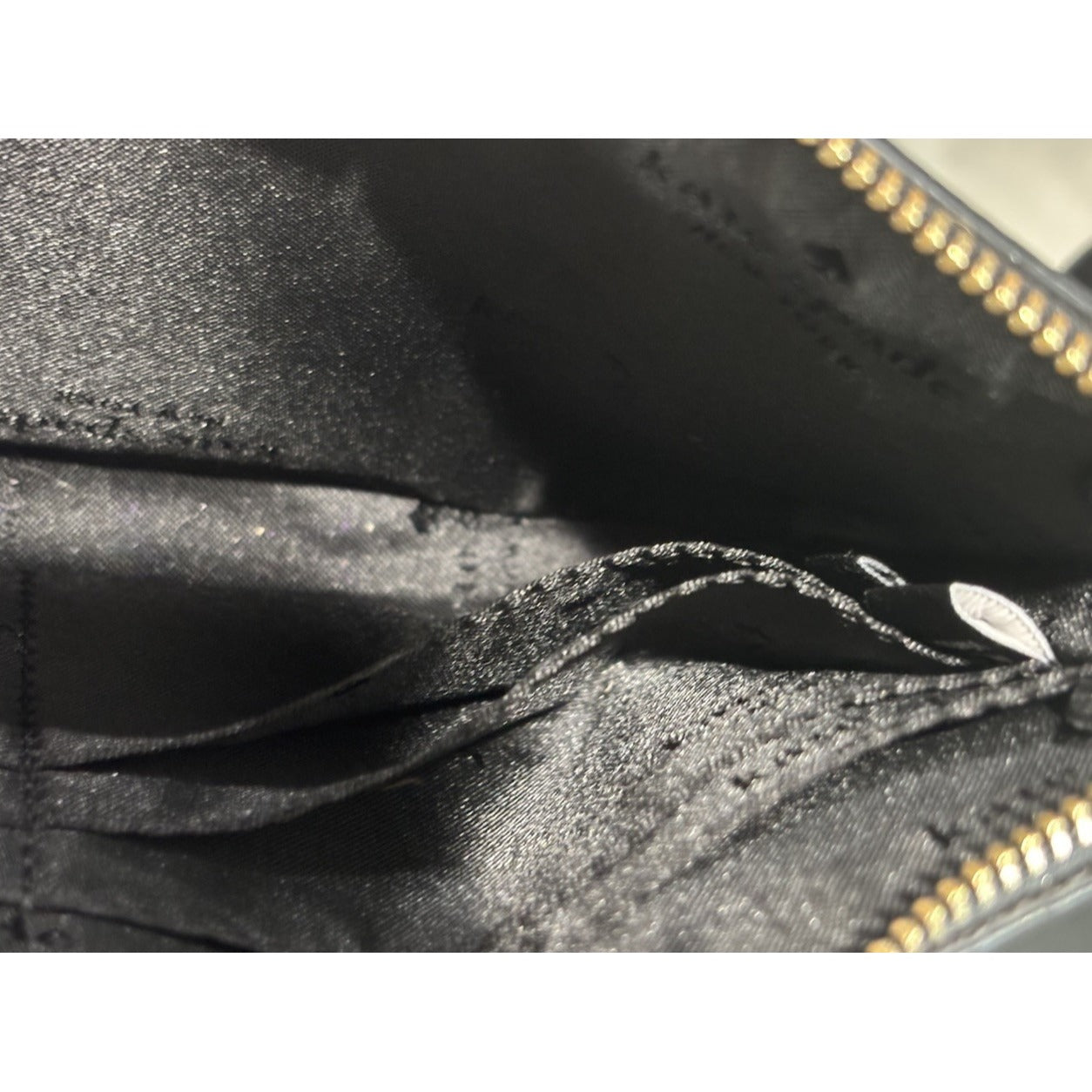 Kate Spade Leila Convertible Wristlet Wallet Purse Pebble Leather Black Clutch