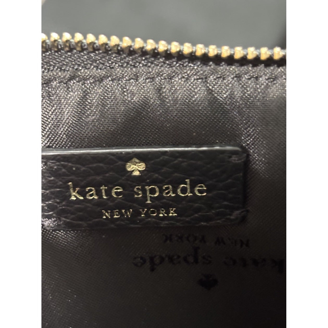 Kate Spade Leila Convertible Wristlet Wallet Purse Pebble Leather Black Clutch