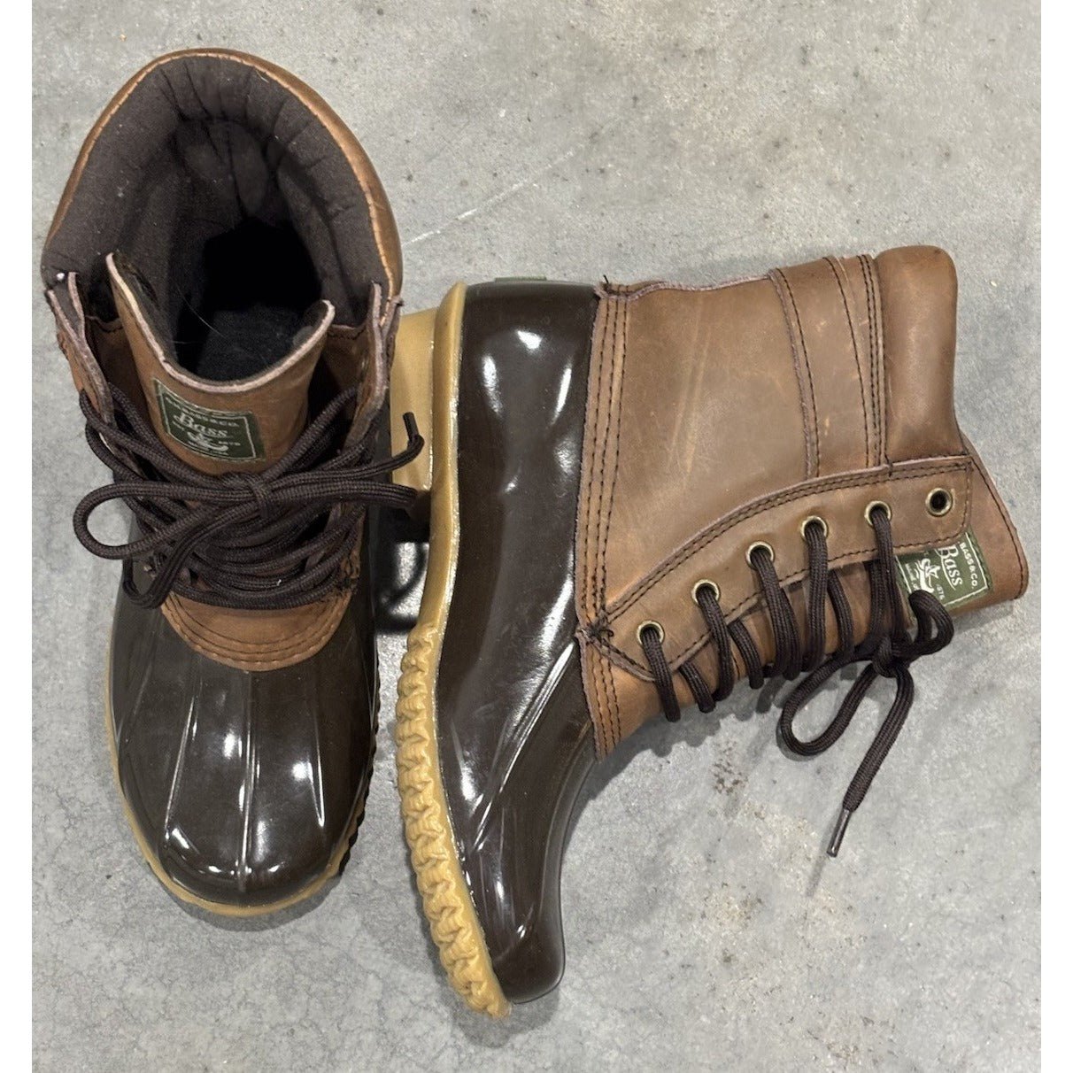 G.H. Bass & Co. Bass Brown Harlequin Duck Boots Size 7