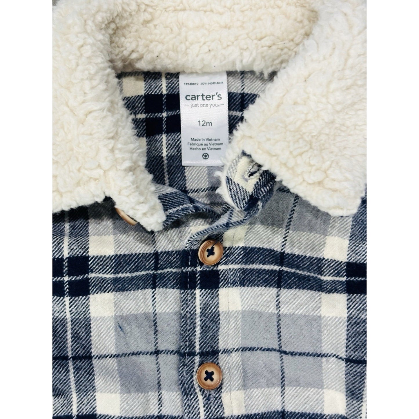 Lot Of 2 Baby Boy Flannel shirts Outdoor Kids And Carters Size 12M