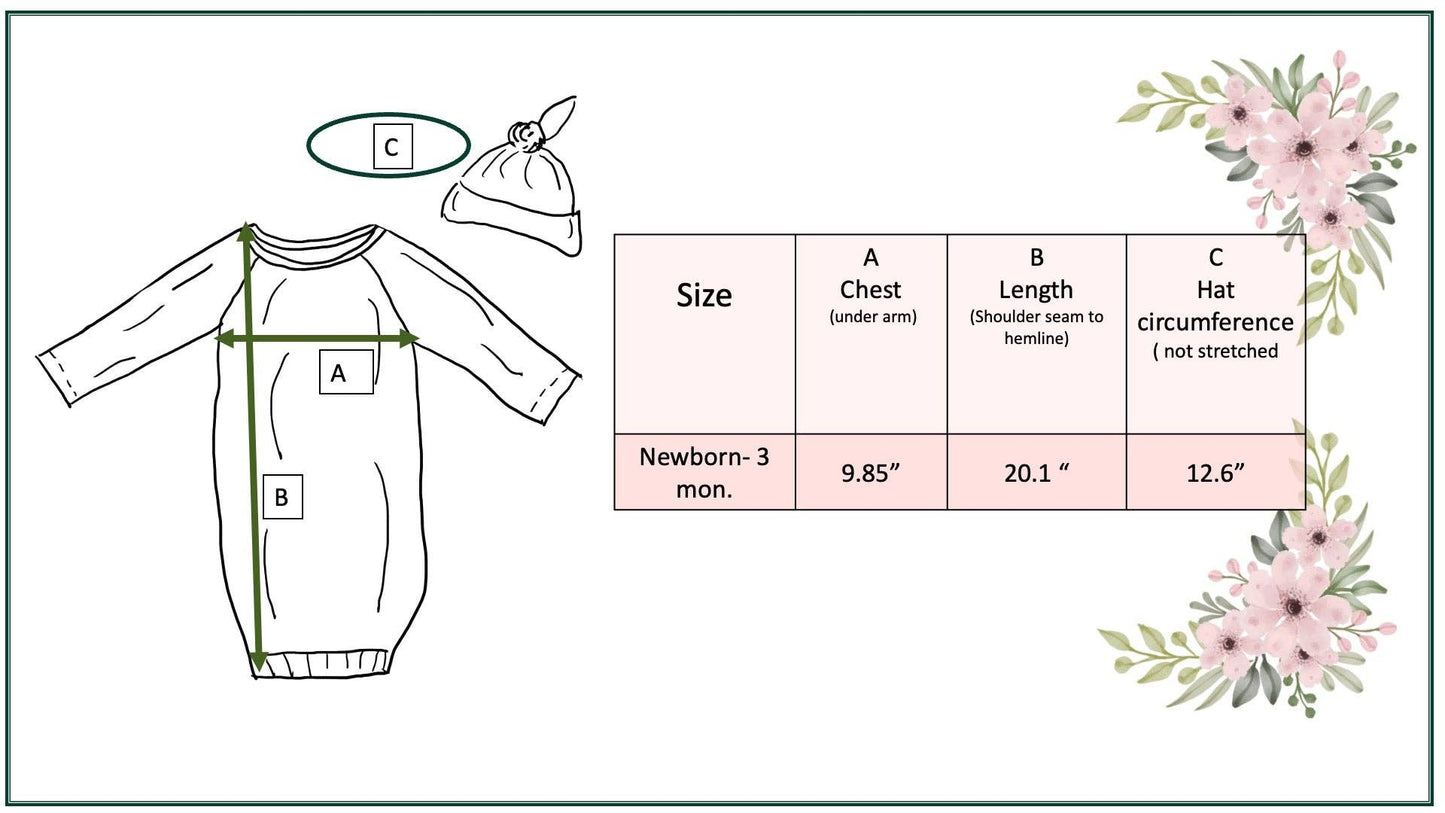 Infant Blue Fish Baby Gown