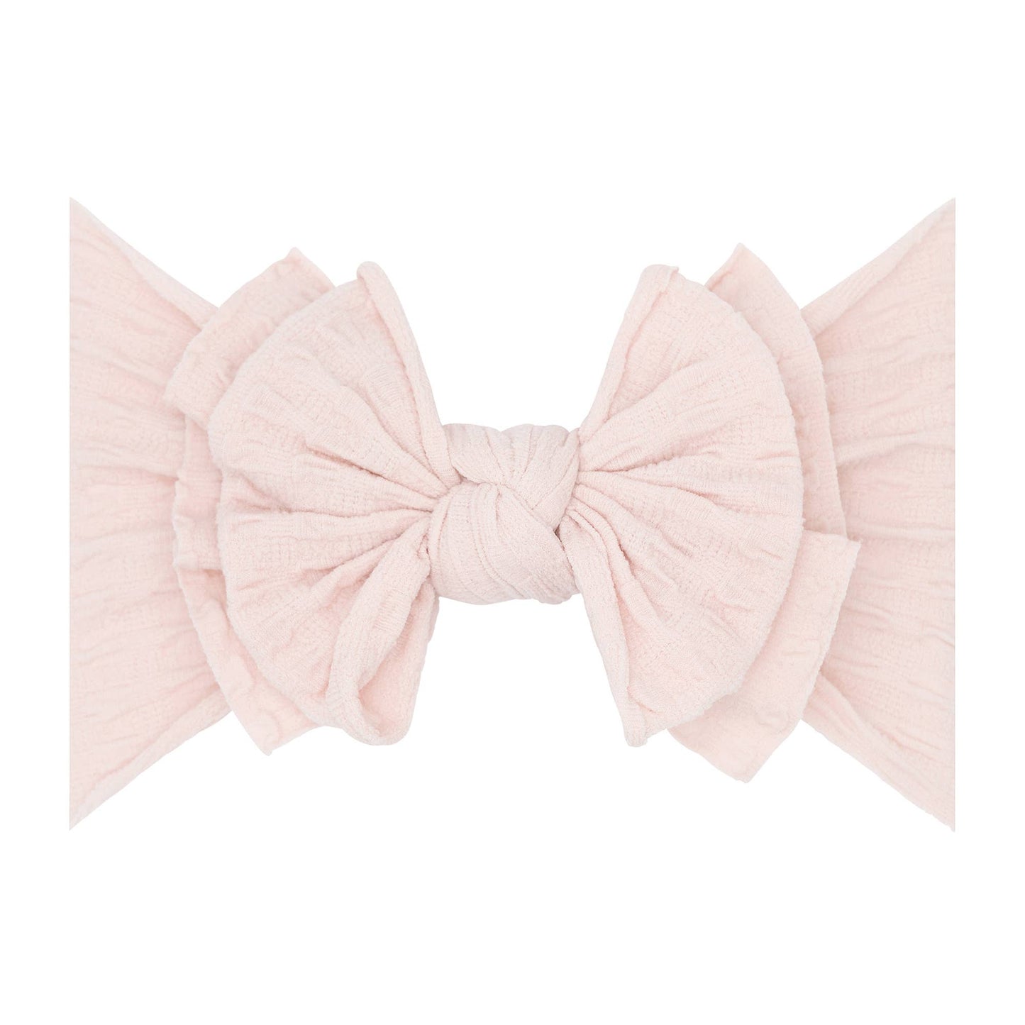 Baby Bling® Waffle FAB® textured soft nylon bow headband