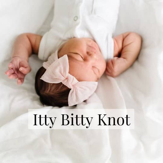 Baby Bling® Itty Bitty Knot small soft nylon bow headband