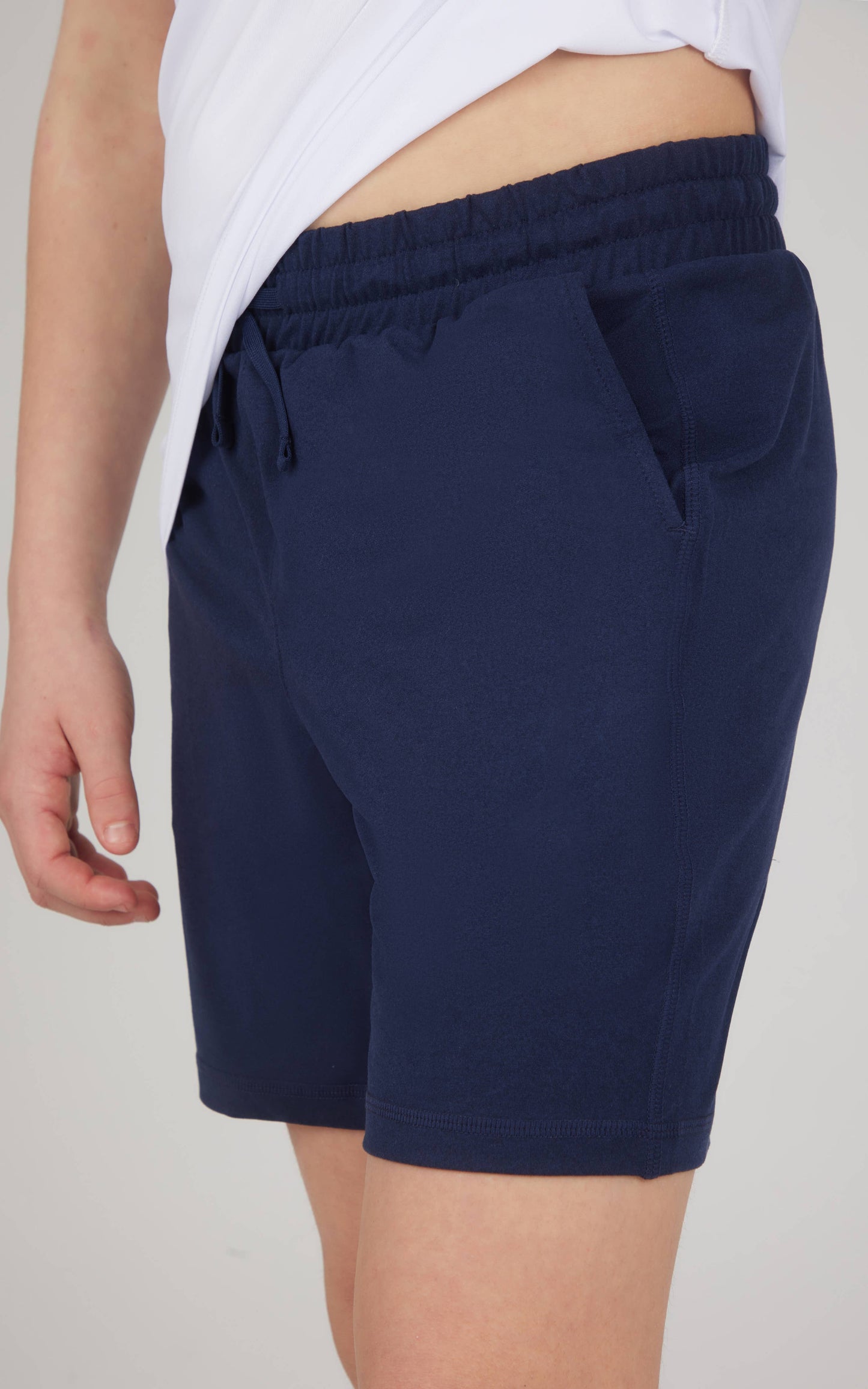 Boys Two Tone Heather Lux Shorts W Inner Liner Black