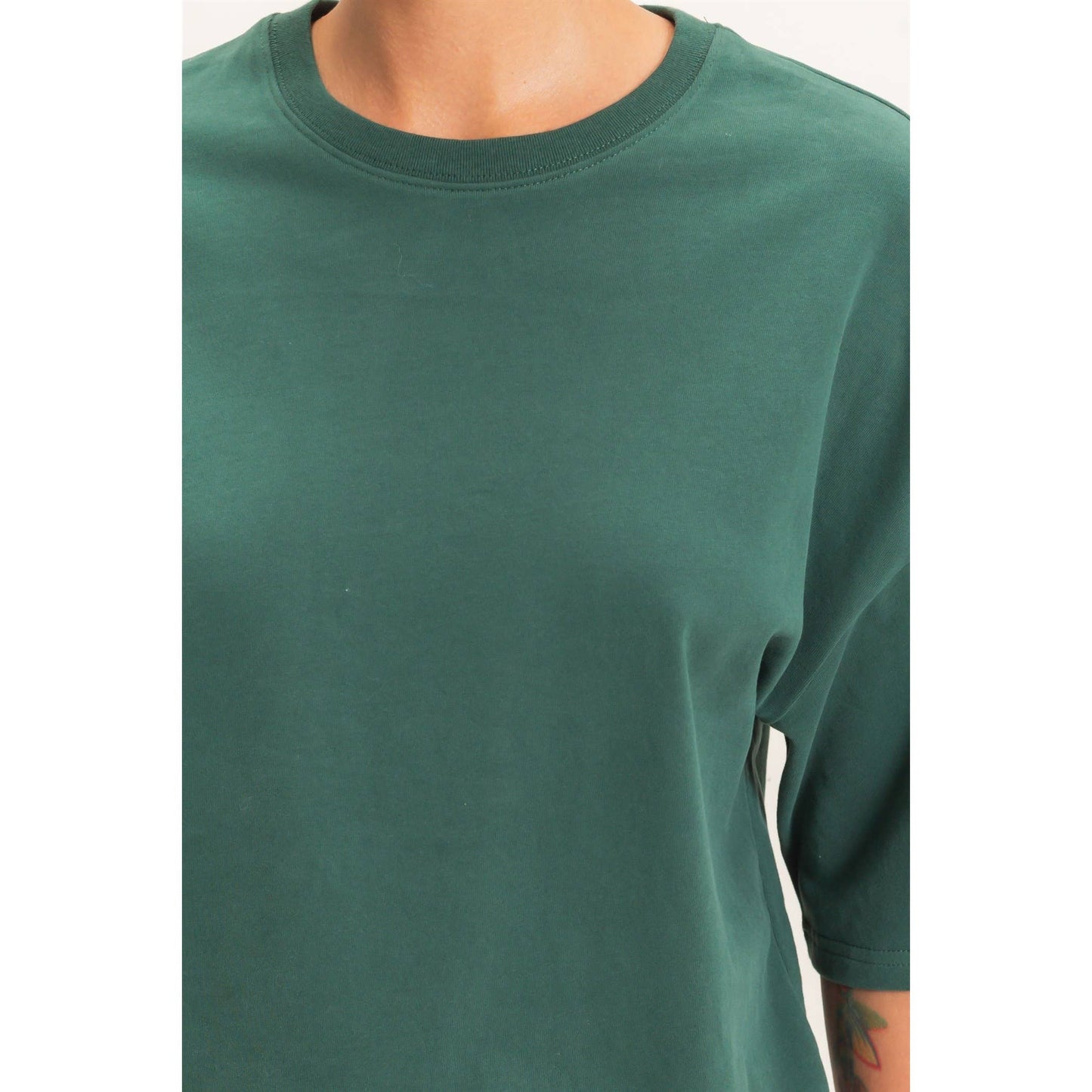 Double Zero Washed Crew Neck Short Sleeve Top