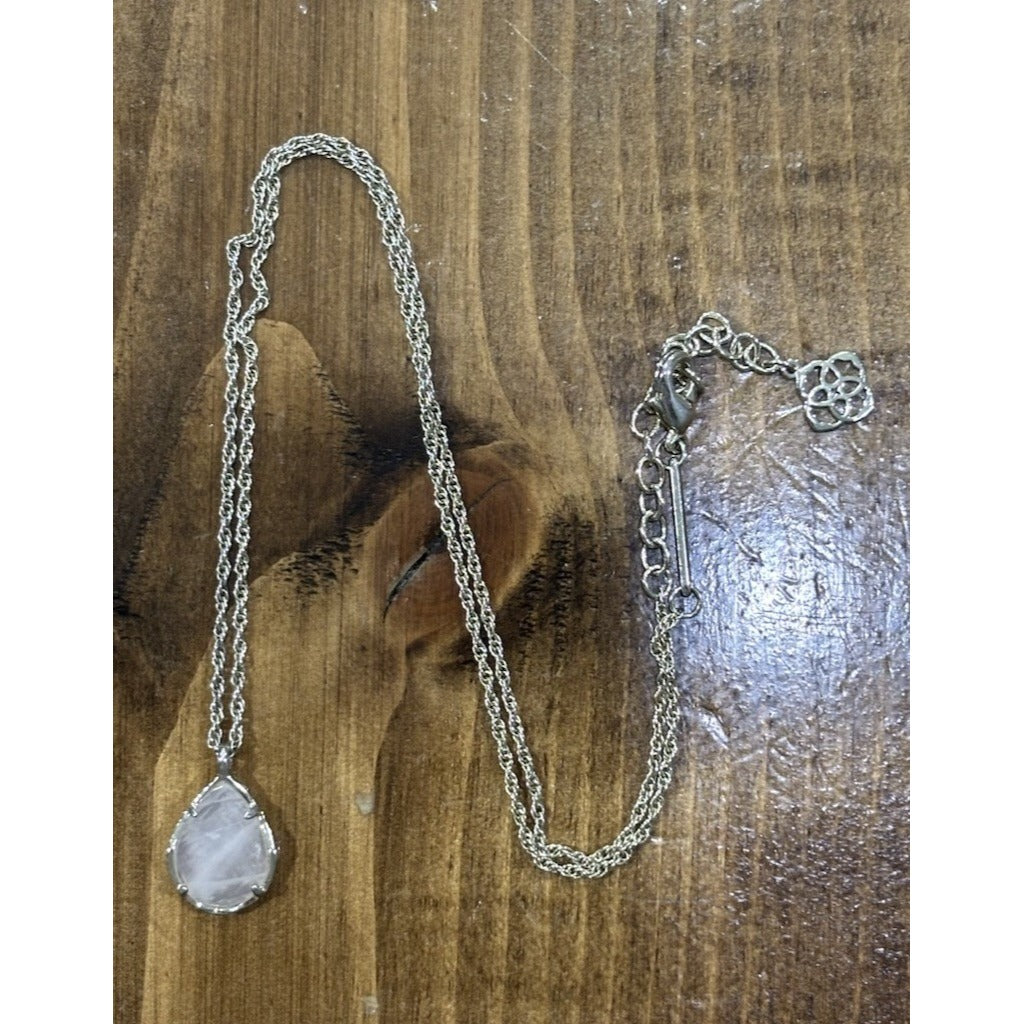 Kendra Scott Abbie Gold Necklace With Mother Of Pearl Stone