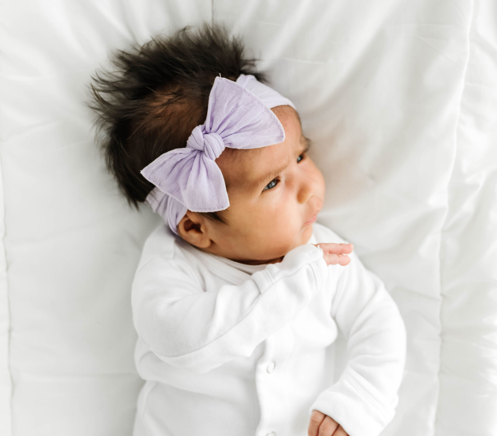Baby Bling® Itty Bitty Knot small soft nylon bow headband