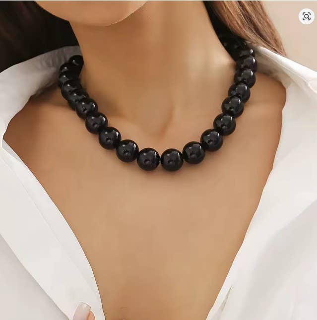 BOHO CHUNKY COLORFUL BEADED STATEMENT NECKLACE | 40NK9606