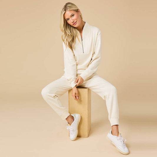 Softies Athleisure DreamTech 1/4 Zip Jogger Set for Women