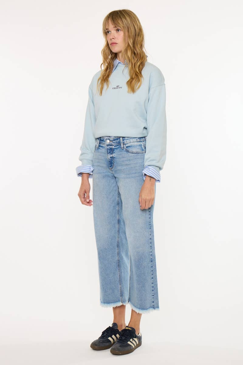 Kan Can CRATER MID RISE CROP WIDE-KC20116L