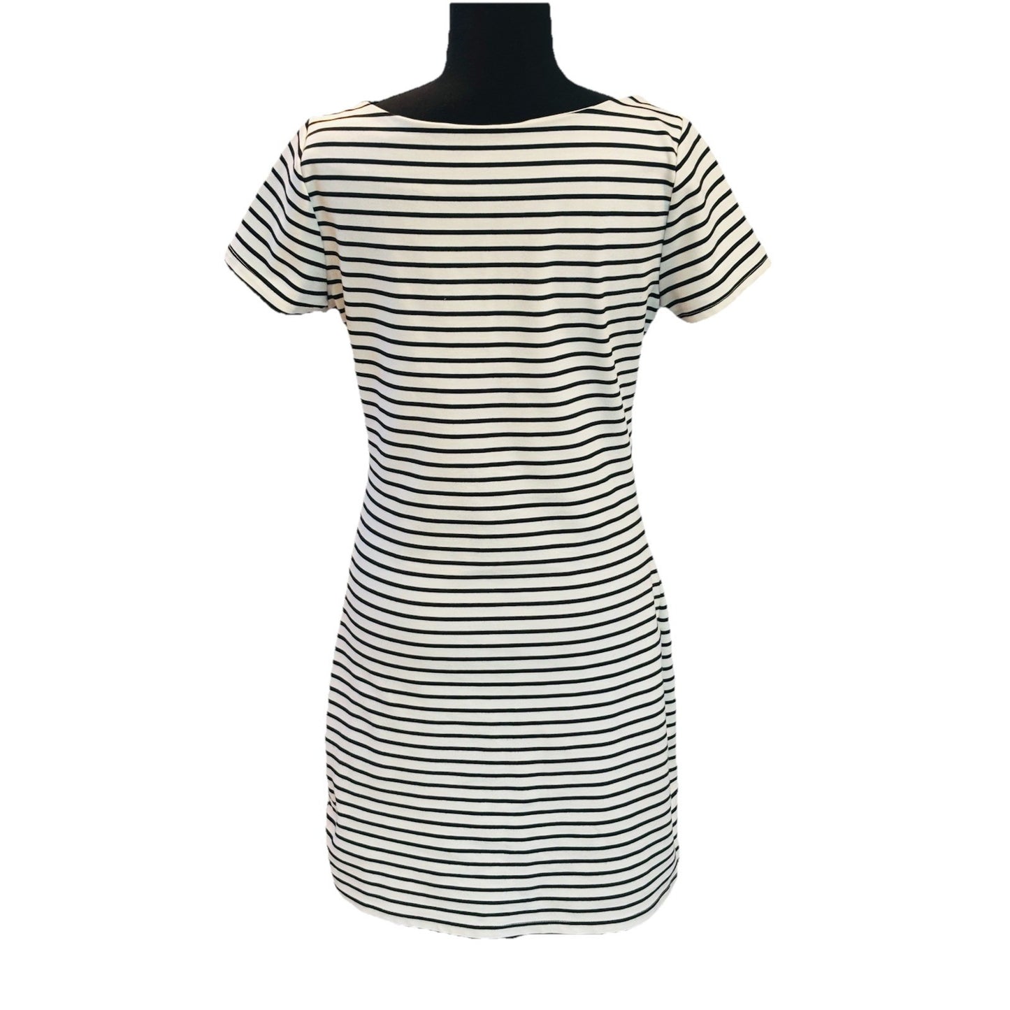 Sugarlips Womens Bodycon Dress Size M Black and White Striped Jersey