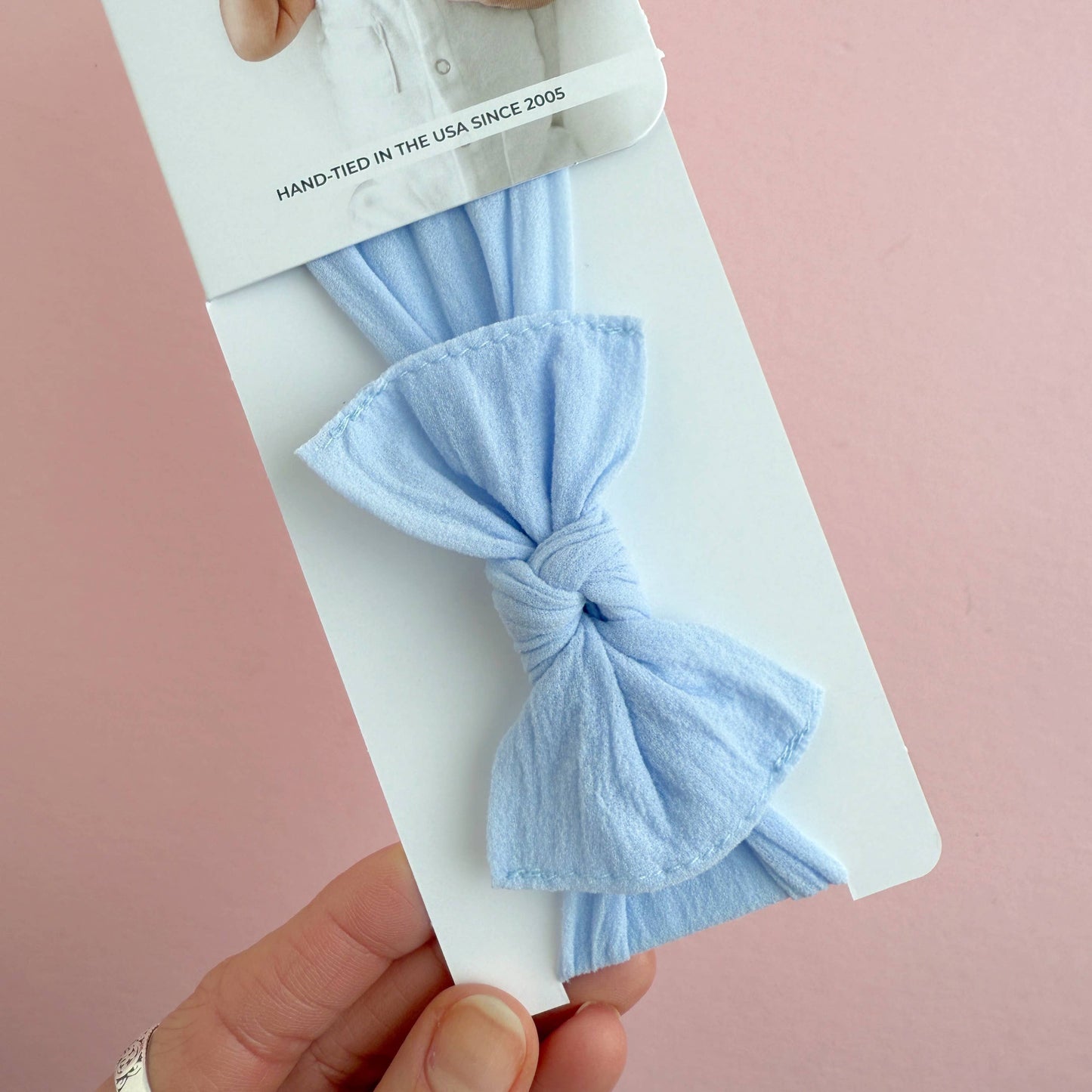 Baby Bling® Itty Bitty Knot small soft nylon bow headband