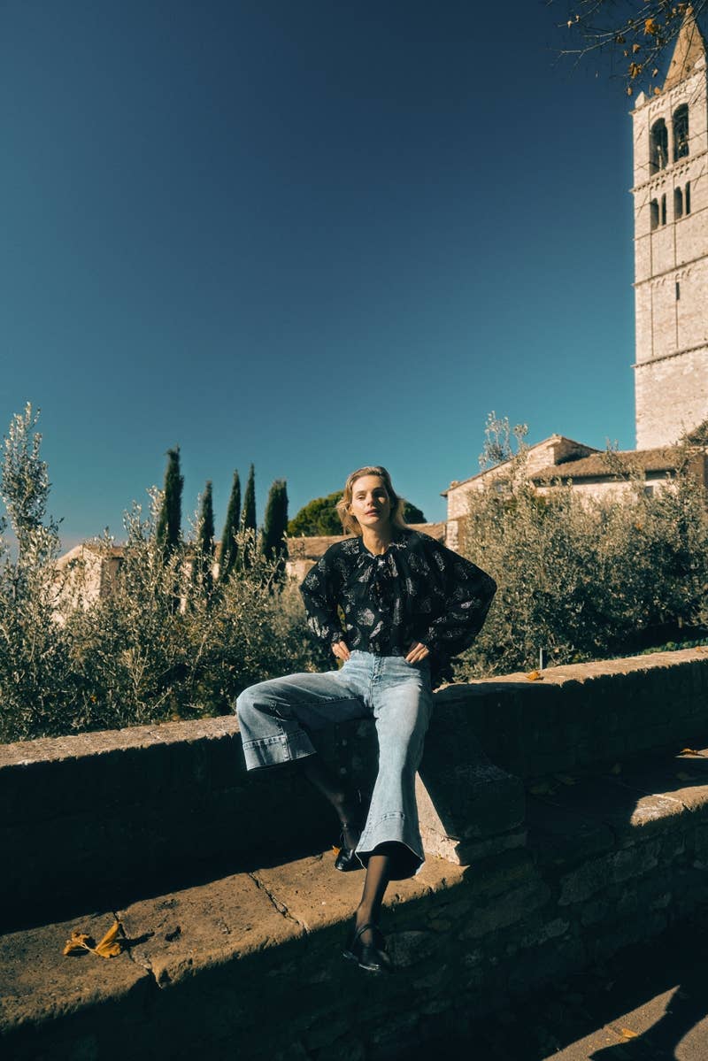 Kan Can HIGH RISE CROP WIDE JEANS-KC7479D