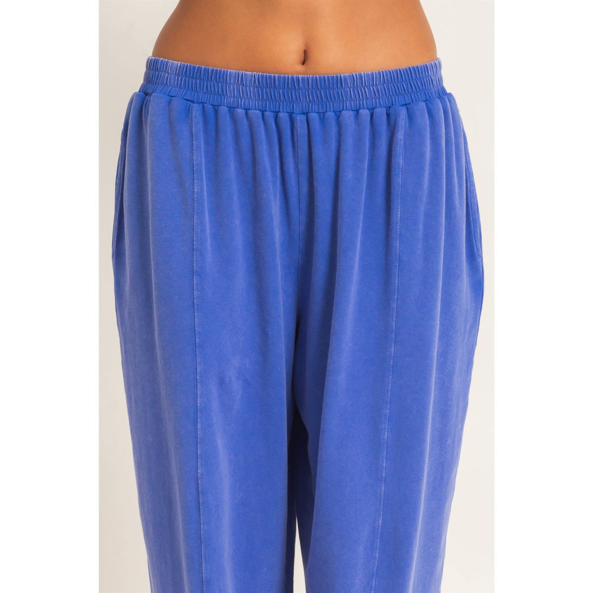 Double Zero Mineral Wash Elastic Waist Jogger Pants