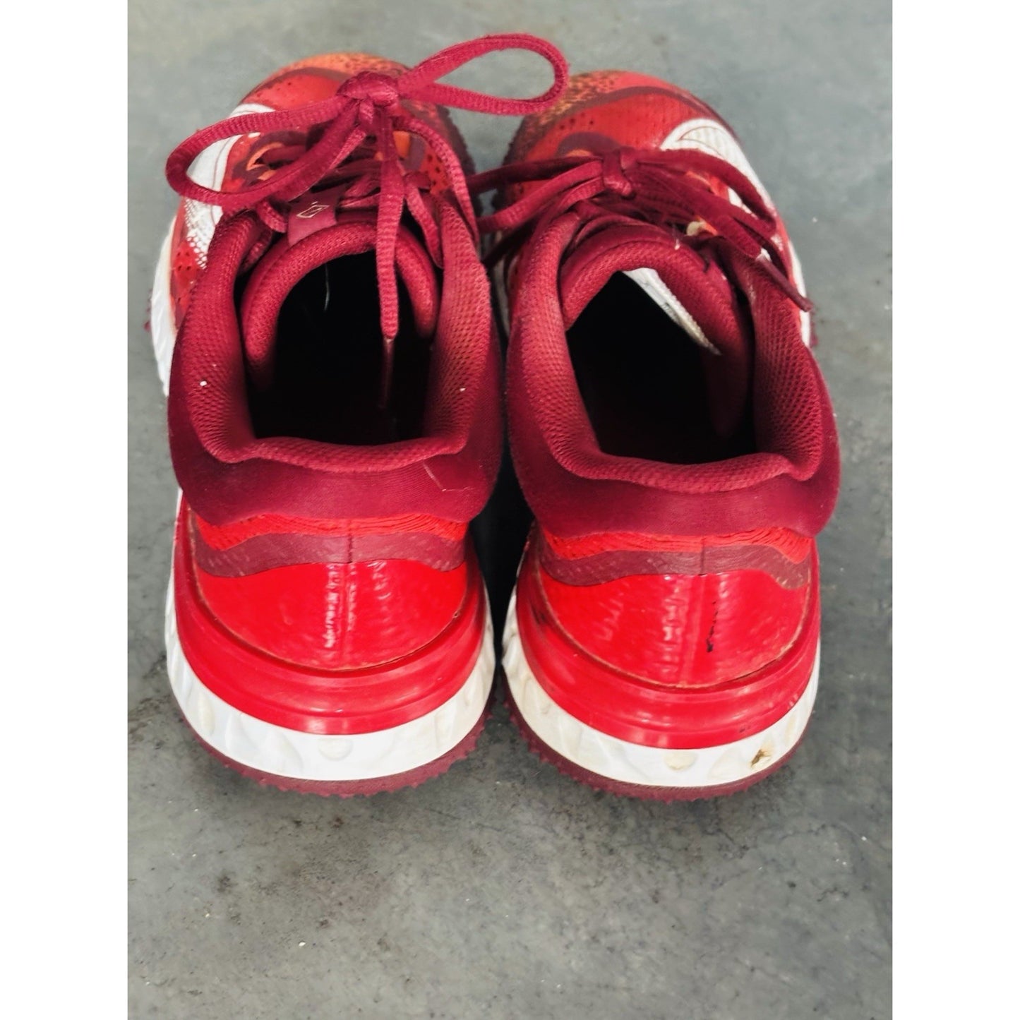 NIKE Alpha Huarache Elite 4 Turf Shoes Size 8 Mens Red White Baseball