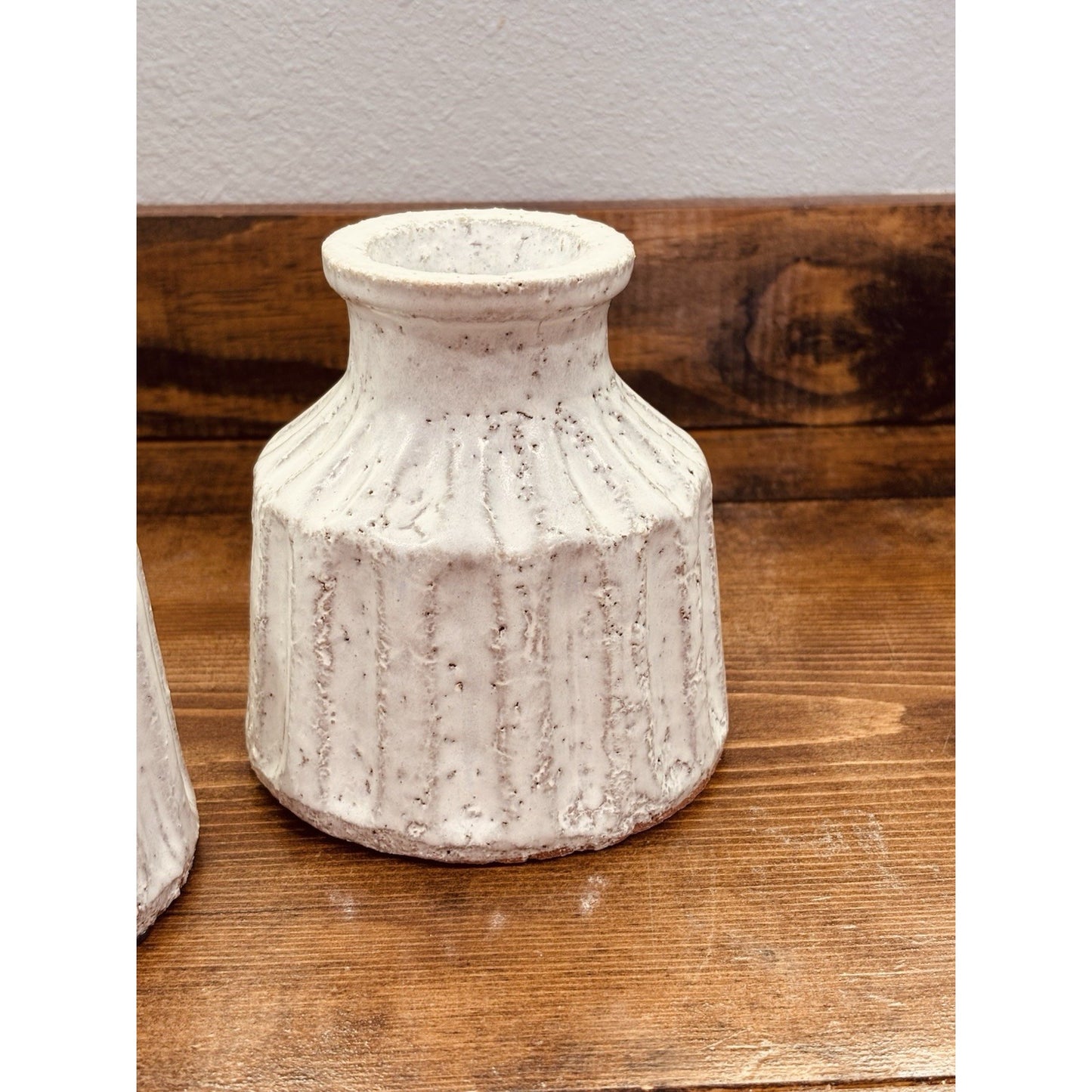 White decorative Set Of 3 Tercotta Pottery  Lot