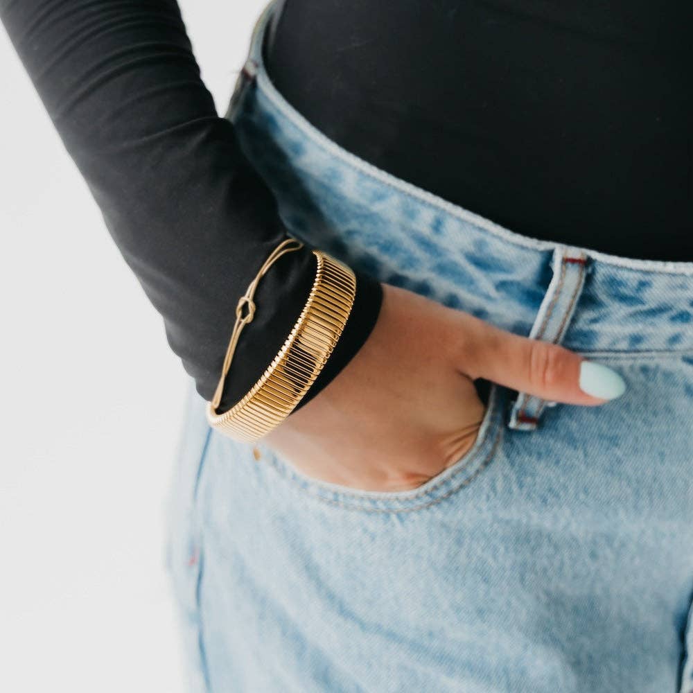 Chunky Statement Bangle Bracelet - WATERPROOF