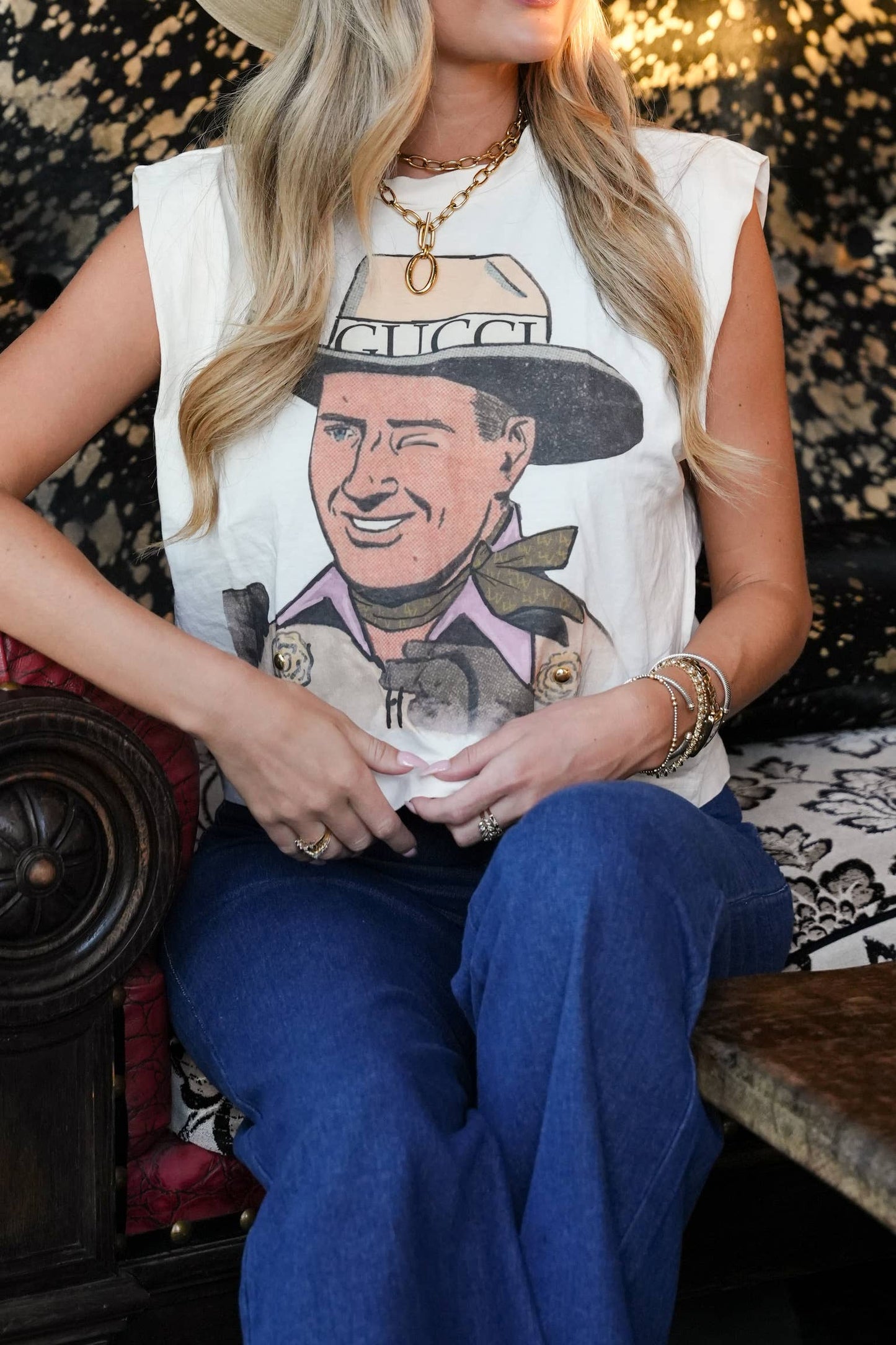 Summer Tees GINA Designer Cowboy Tee