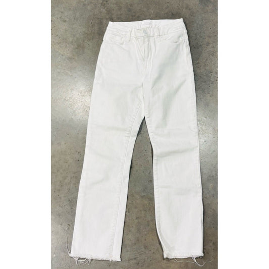 Good American GOOD LEGS CROPPED JEANS GAGLC403 WHITE001 Size 4/27 Inseam 27"