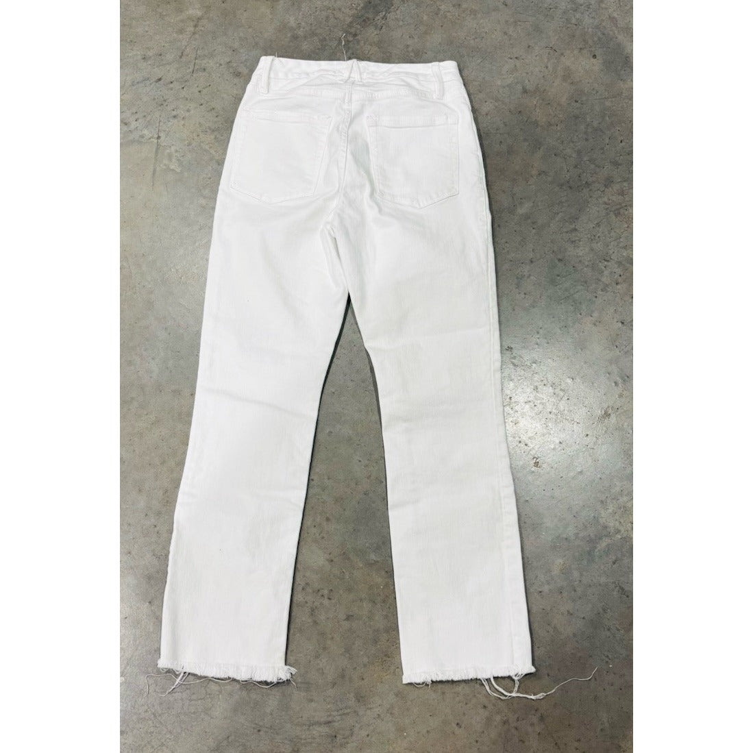 Good American GOOD LEGS CROPPED JEANS GAGLC403 WHITE001 Size 4/27 Inseam 27"