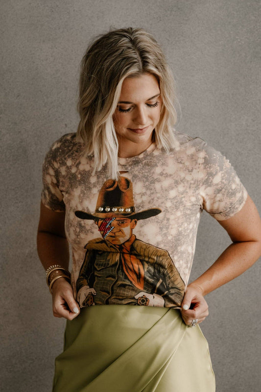 Summer Tees GINA PINK LABEL BOWIE TEE