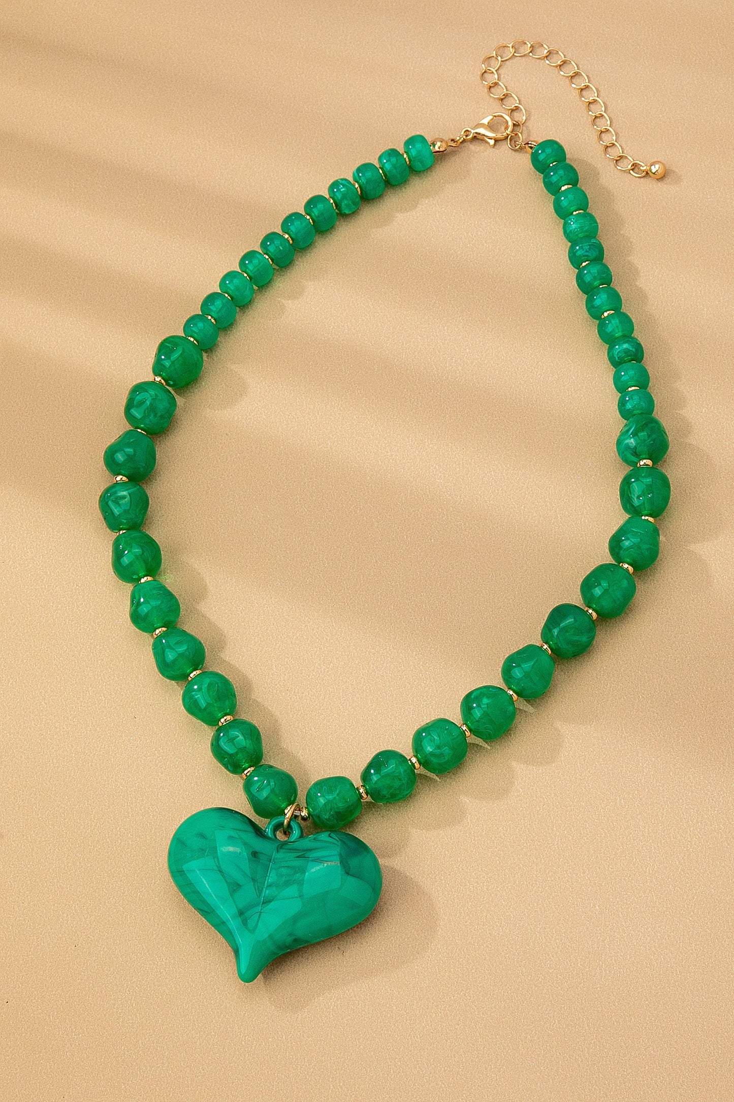TRENDING HANDMADE CHUNKY BEADED CHARM NECKLACE | 80N92451