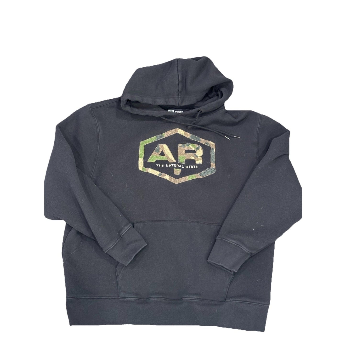 State Of mine State Hoodie Arkansas Small Black Camo Hoodie Men’s XXL