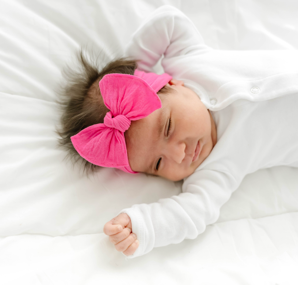 Baby Bling® Itty Bitty Knot small soft nylon bow headband