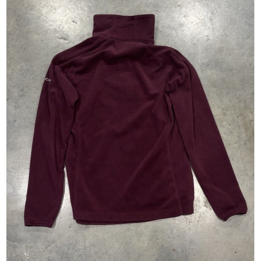Columbia Woman’s Glacial Fleece IV In Moonvista Maroon 1/2 Zip Size Small