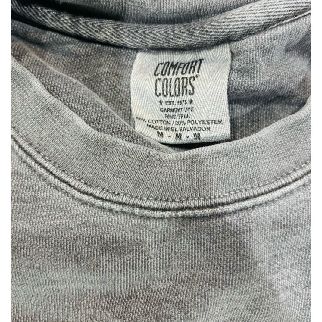 Comfort Colors Gray Sweatshirt Size Medium “I Wish My Facial….”